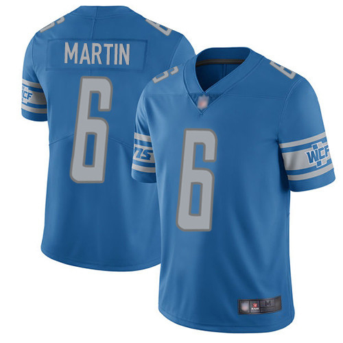 Detroit Lions Limited Blue Men Sam Martin Home Jersey NFL Football #6 Vapor Untouchable->women nfl jersey->Women Jersey